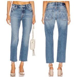 Mother Jeans The Scrapper Ankle Fray Take Me Higher